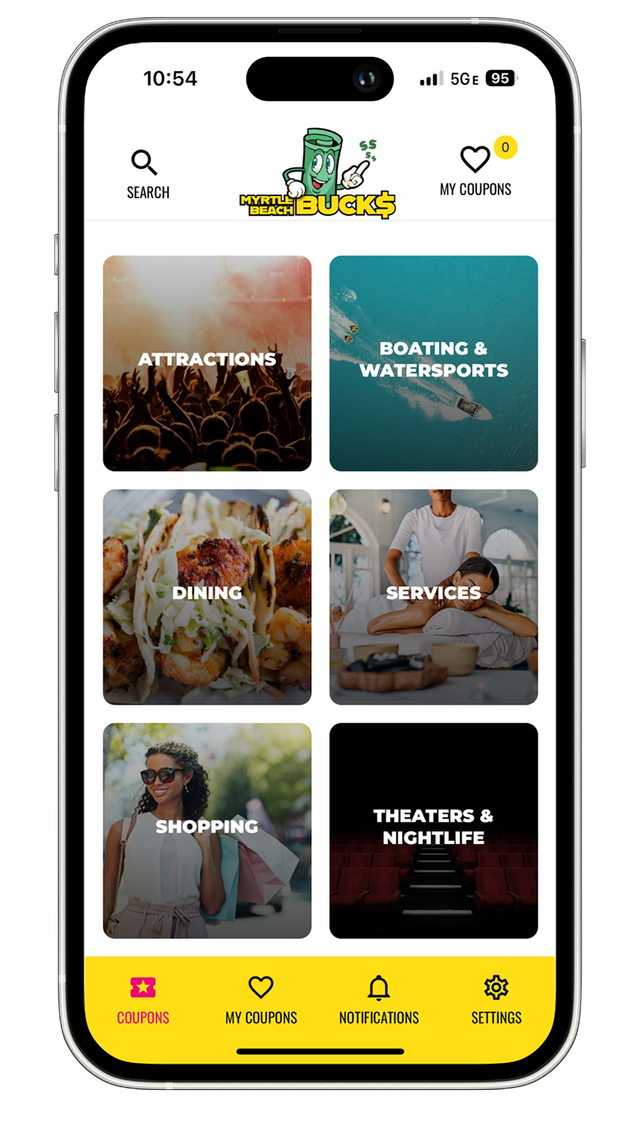 Myrtle Beach Bucks app